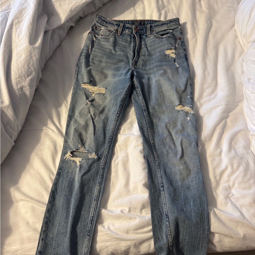 Abercrombie & Fitch Light Blue High Rise Jeans